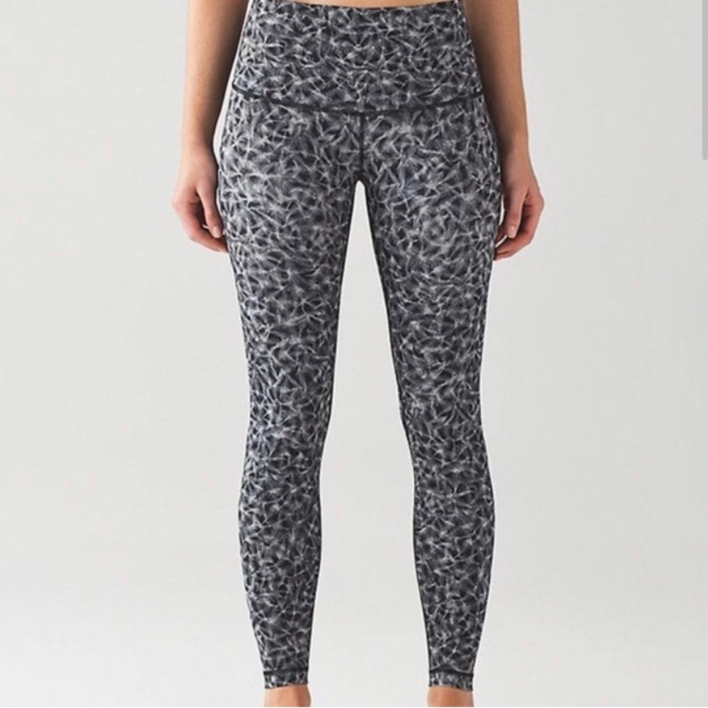 Lululemon feather print leggings